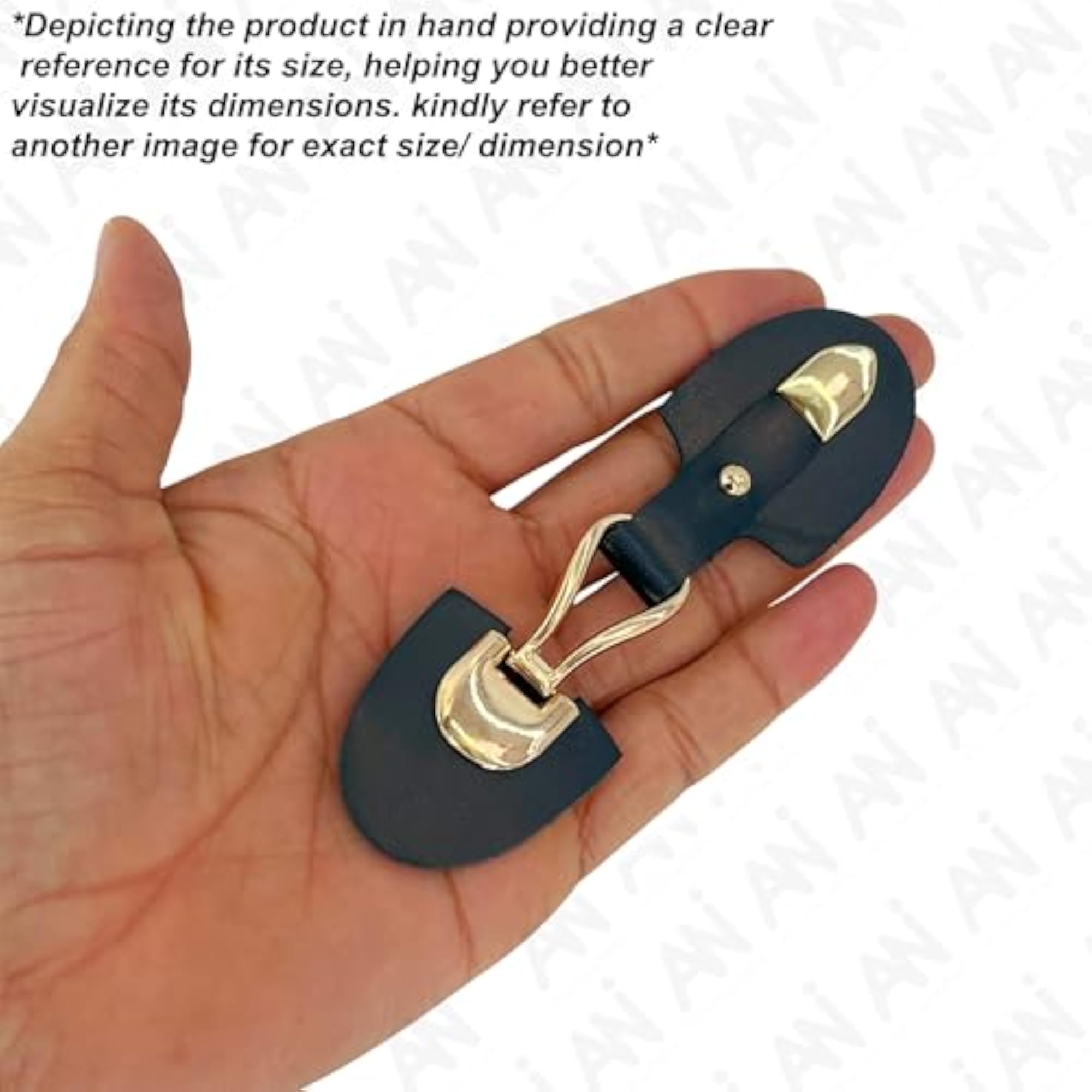 Pu Leather Clasp Belt Buckle Toggle Button for Bag, Pack of 4